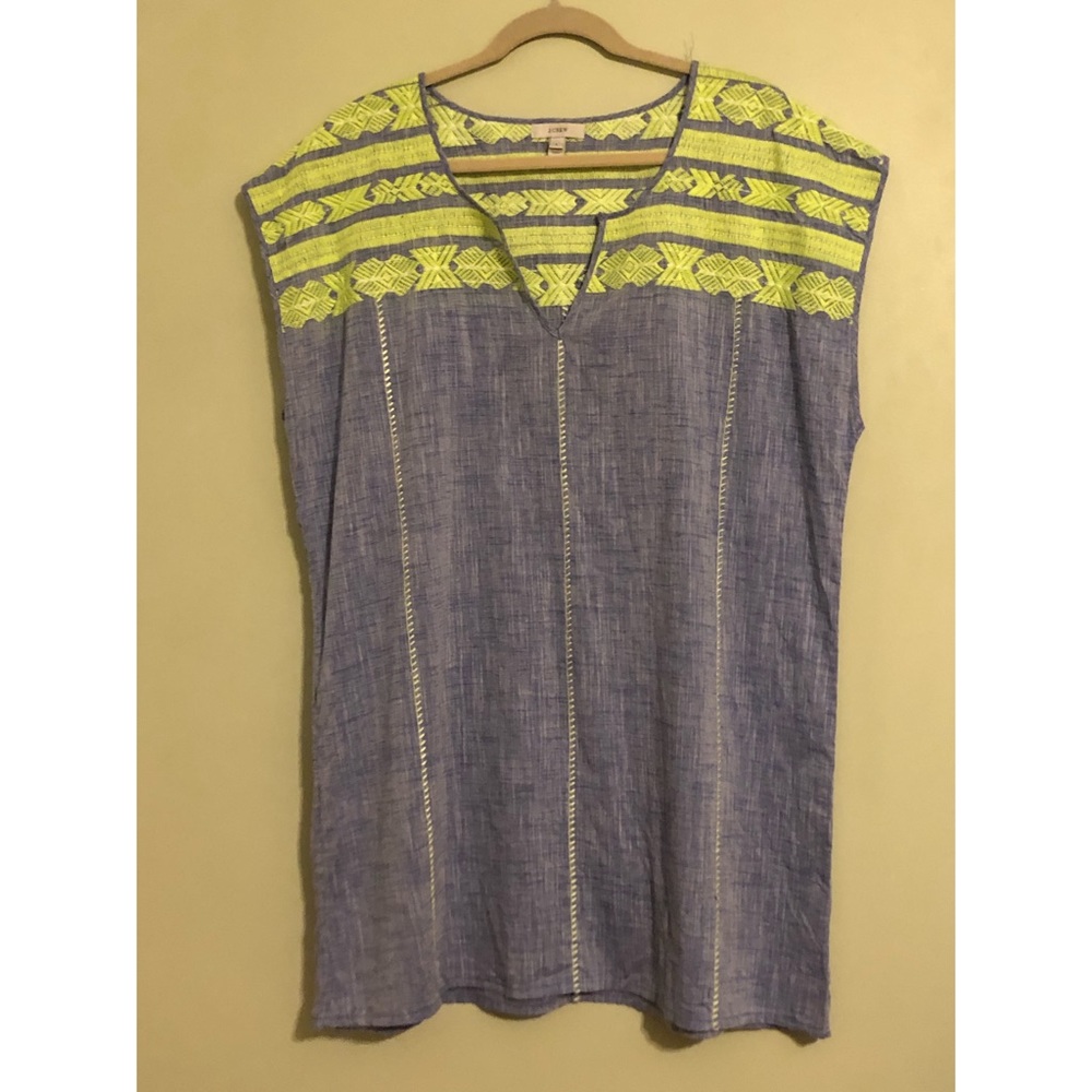J.Crew Embroidered Shift Dress